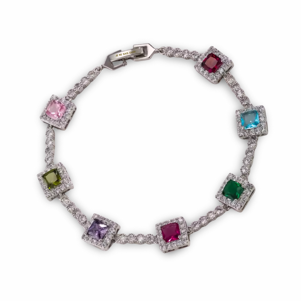 Muse Gemstone Bracelet - White Gold