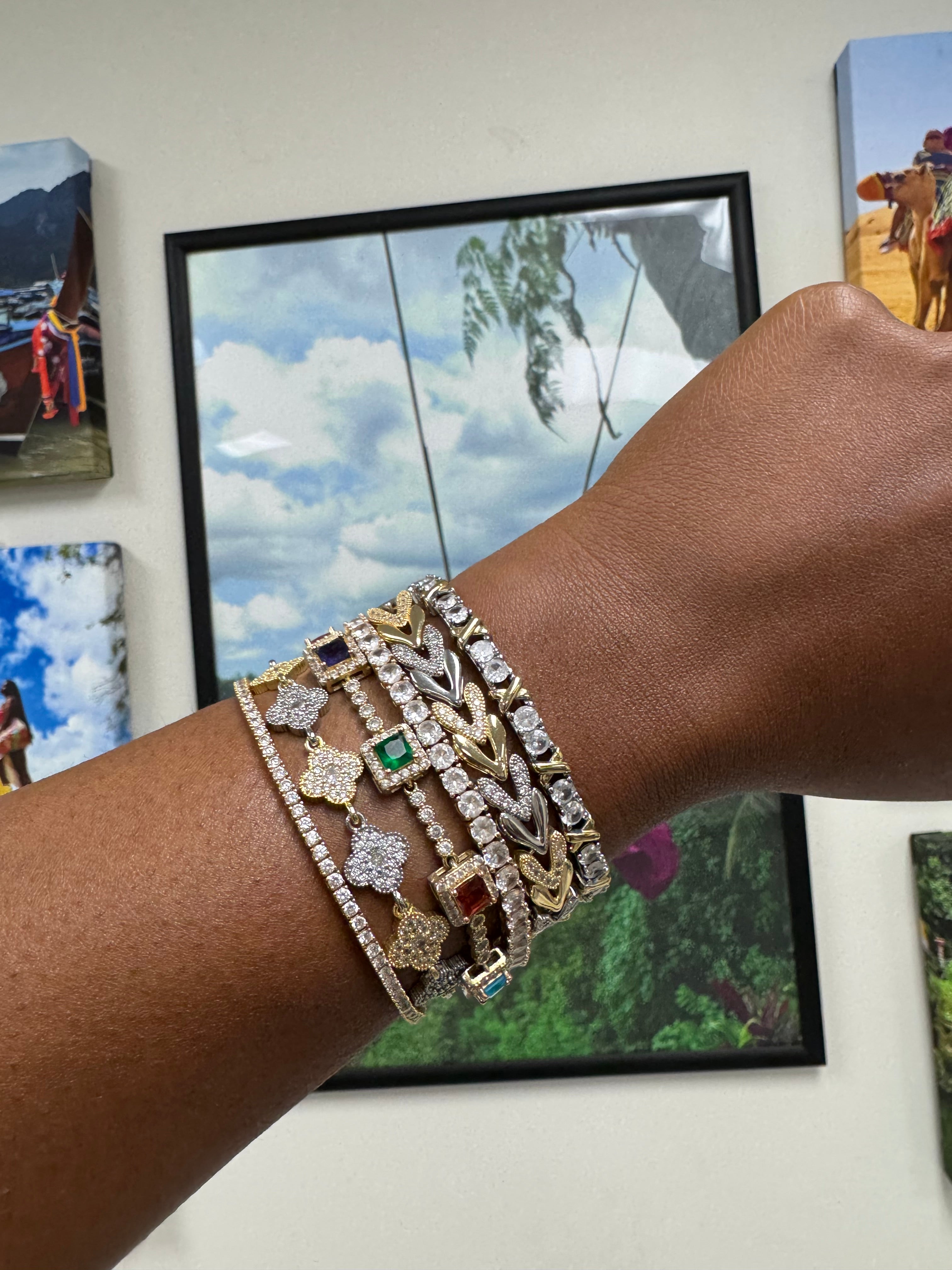 Heart On Ice - Two Tone Bracelet
