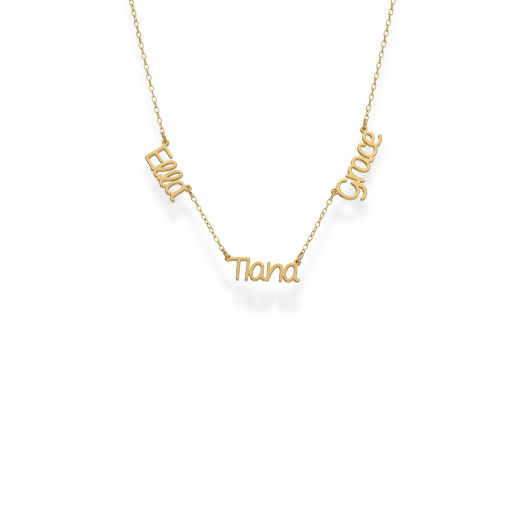 With Love | 3 Nameplate Necklace