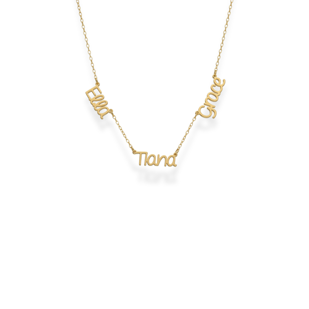 With Love | 3 Nameplate Necklace