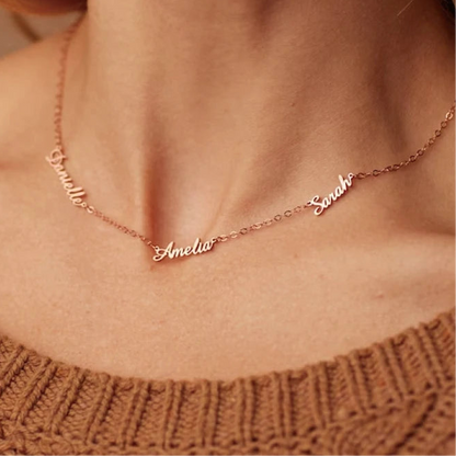 With Love | 3 Nameplate Necklace