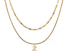 Double Up | Layered Letter Necklace