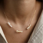 With Love | 3 Nameplate Necklace