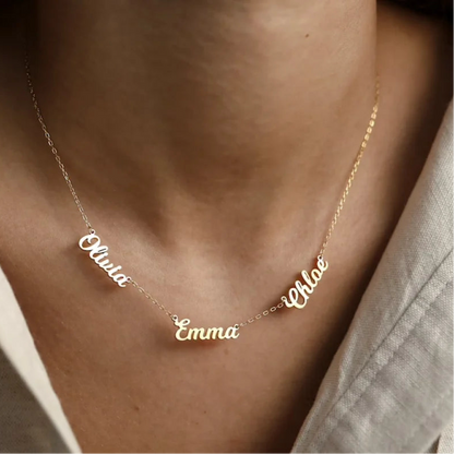 With Love | 3 Nameplate Necklace