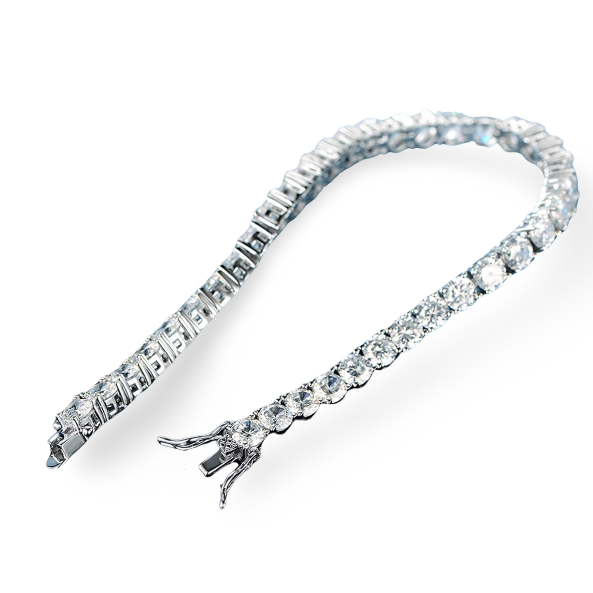 Allure Tennis Bracelet - White Gold