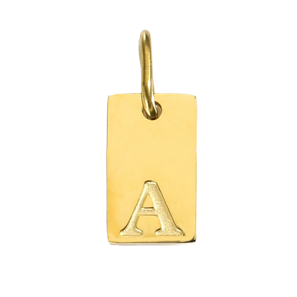 Blocked | Letter Charm Pendant
