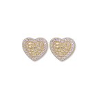 Luxe Love - Heart Nugget Stud Earrings