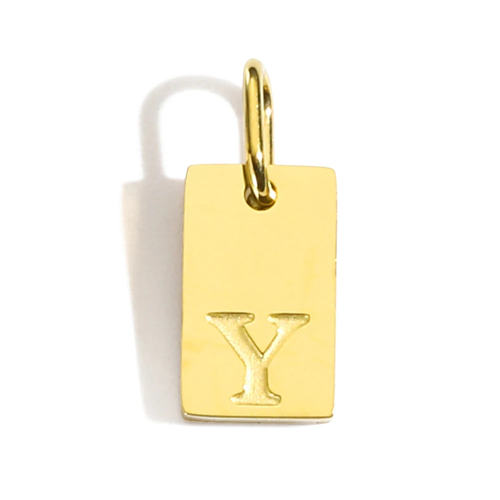 Blocked | Letter Charm Pendant