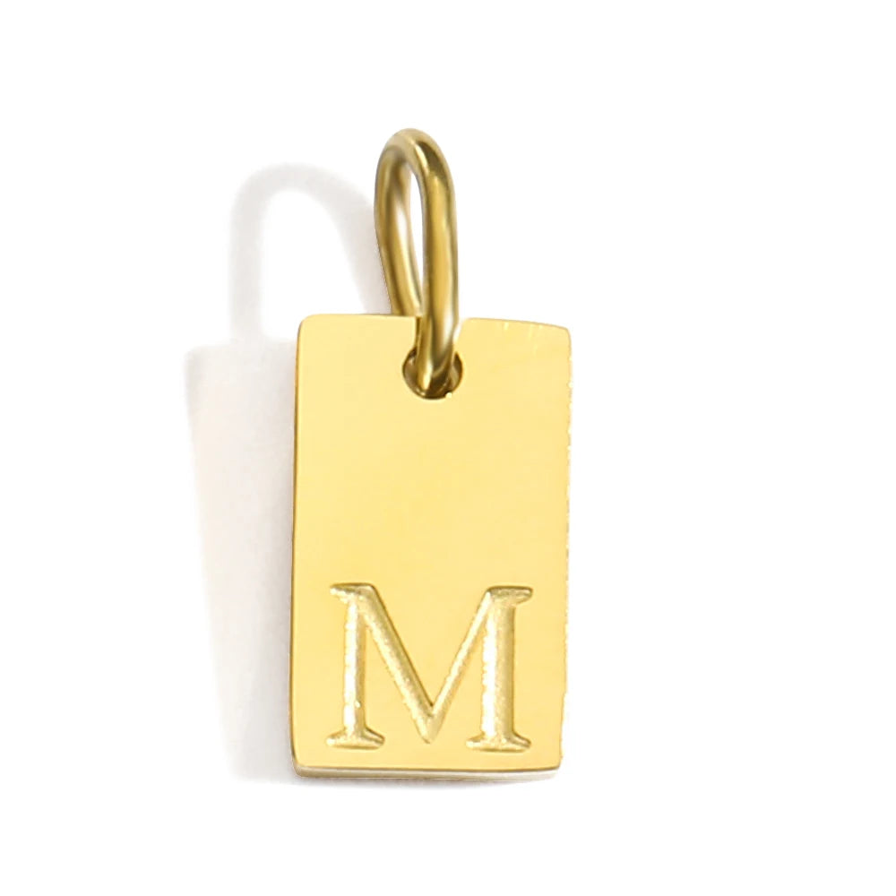 Blocked | Letter Charm Pendant
