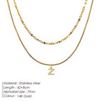 Double Up | Layered Letter Necklace