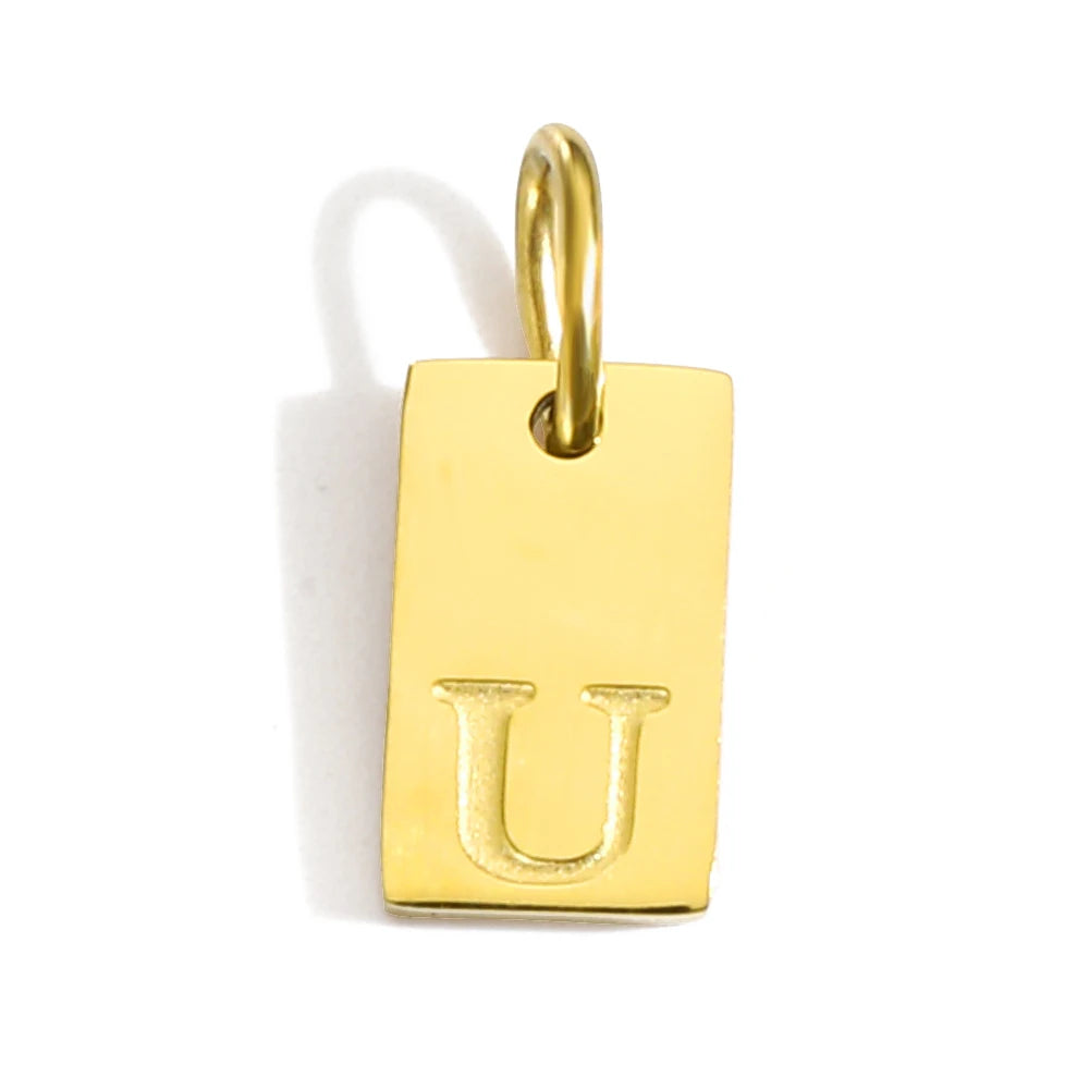 Blocked | Letter Charm Pendant