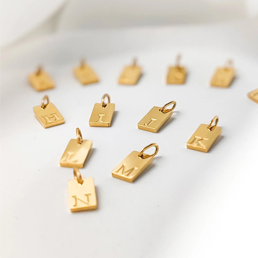 Blocked | Letter Charm Pendant