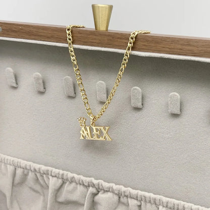 Crown Me - Custom Name Necklace