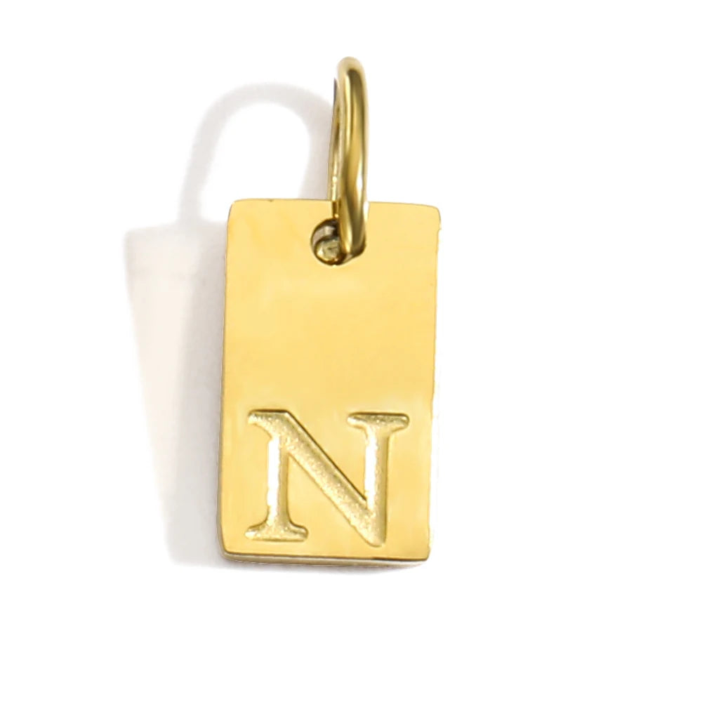 Blocked | Letter Charm Pendant
