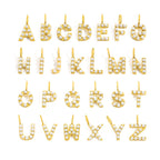 Pearl Studded| Letter Charm Pendant