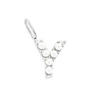Pearl Studded| Letter Charm Pendant