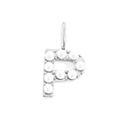 Pearl Studded| Letter Charm Pendant