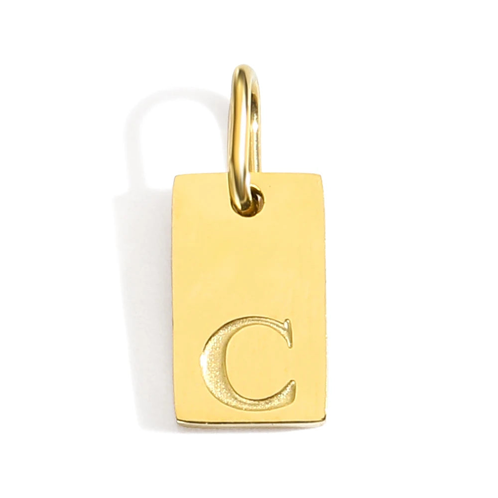 Blocked | Letter Charm Pendant