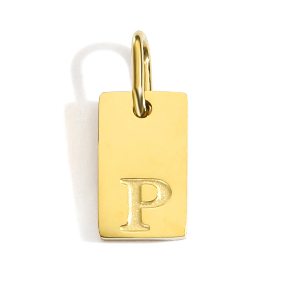 Blocked | Letter Charm Pendant