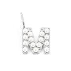 Pearl Studded| Letter Charm Pendant