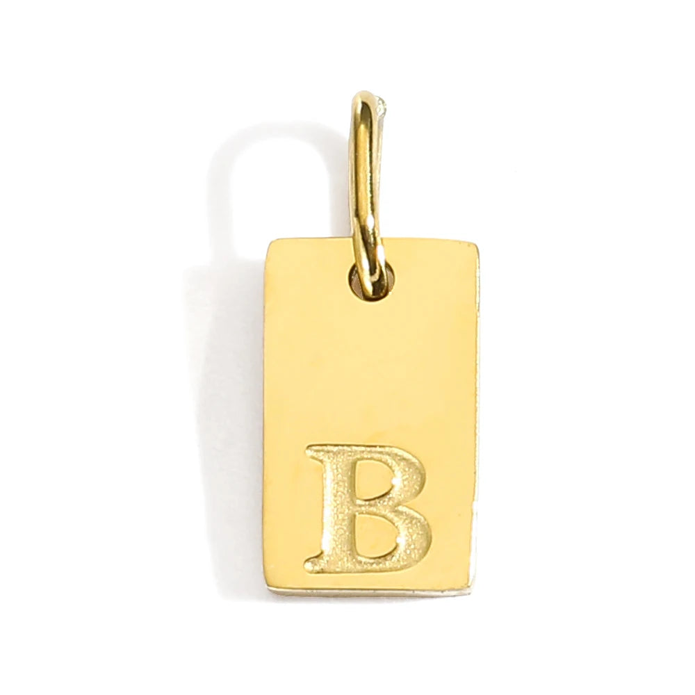 Blocked | Letter Charm Pendant