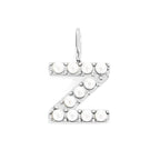 Pearl Studded| Letter Charm Pendant