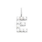 Pearl Studded| Letter Charm Pendant