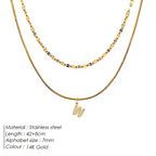 Double Up | Layered Letter Necklace