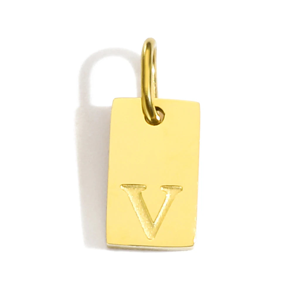 Blocked | Letter Charm Pendant