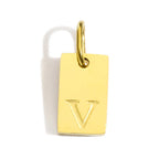 Blocked | Letter Charm Pendant