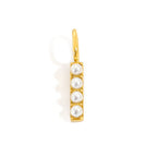 Pearl Studded| Letter Charm Pendant