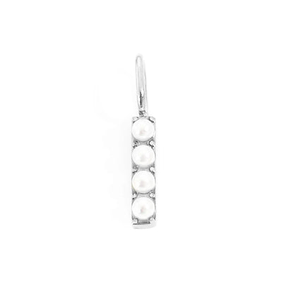 Pearl Studded| Letter Charm Pendant