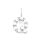 Pearl Studded| Letter Charm Pendant