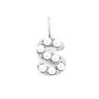 Pearl Studded| Letter Charm Pendant