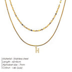 Double Up | Layered Letter Necklace