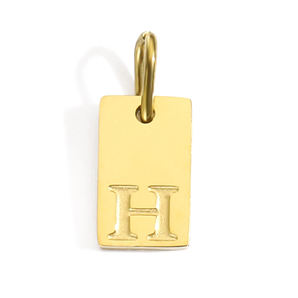 Blocked | Letter Charm Pendant