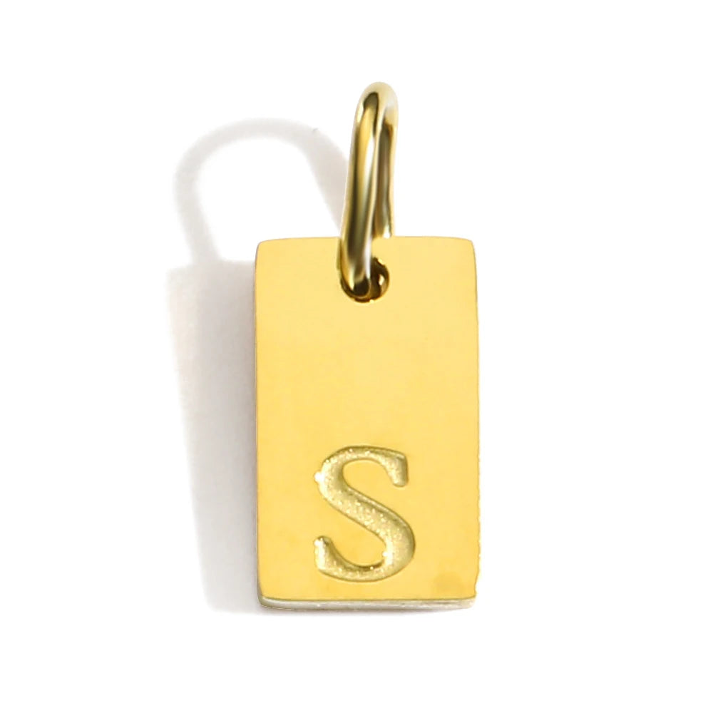 Blocked | Letter Charm Pendant