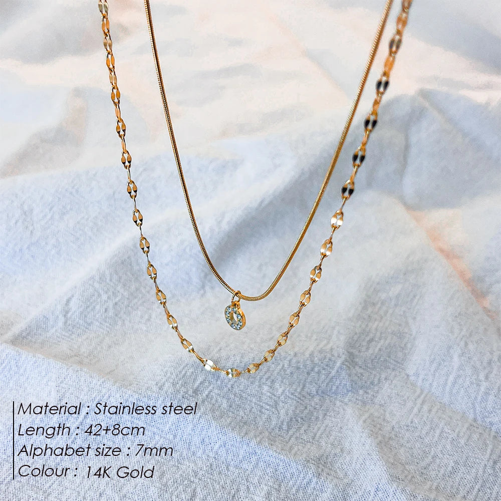 Double Up | Layered Letter Necklace