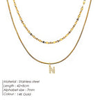 Double Up | Layered Letter Necklace