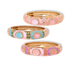 Pretty in Pink - Enamel Bangles