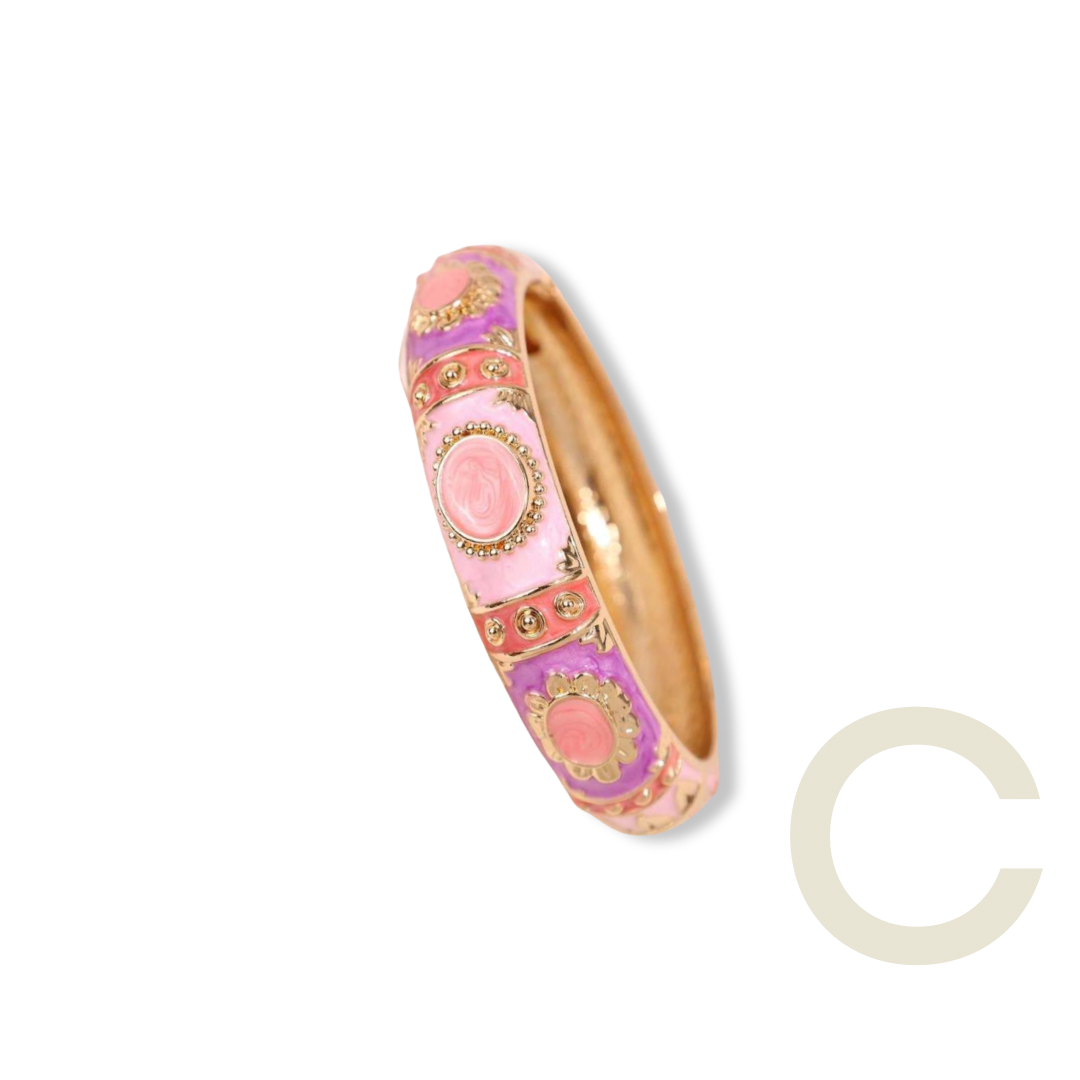 Pretty in Pink - Enamel Bangles