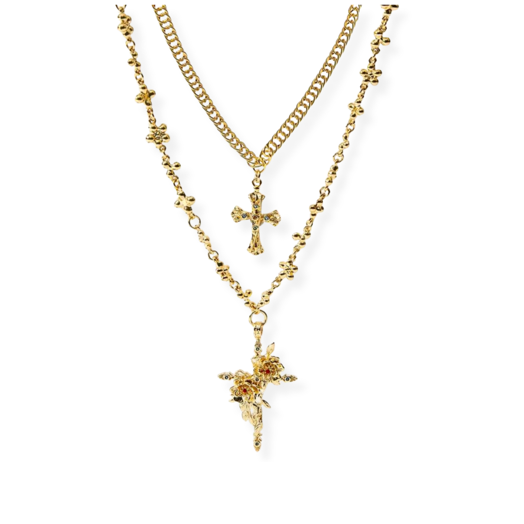Double Crossed Necklace