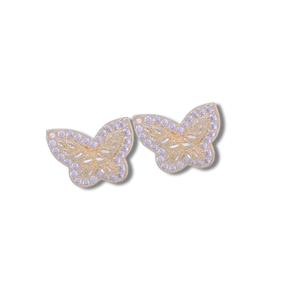 Mariposa - Butterfly Nugget Stud Earrings