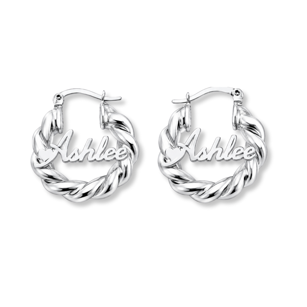 Twisted Custom Hoop Earrings
