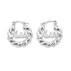 Twisted Custom Hoop Earrings