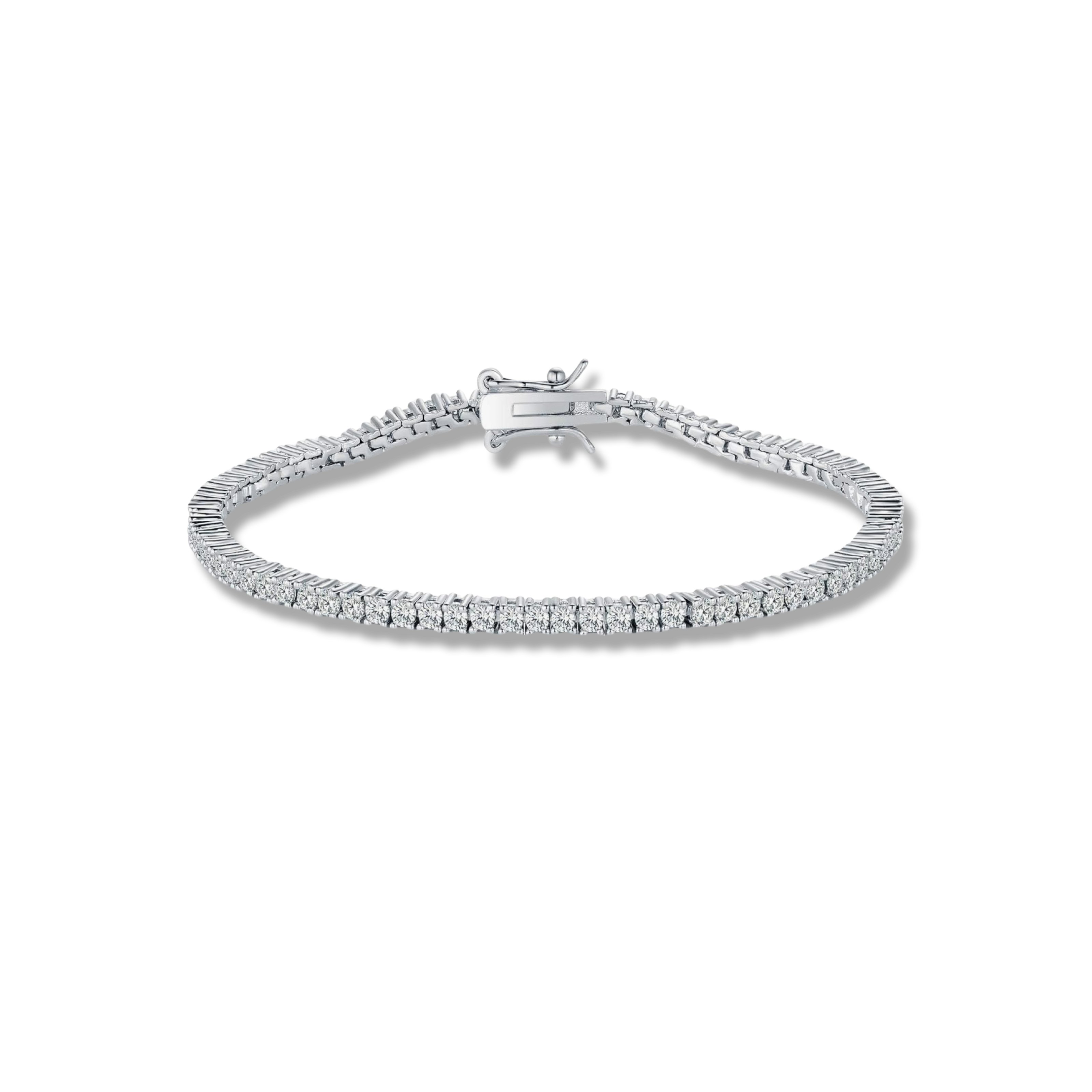 Aura Tennis Bracelet - White Gold
