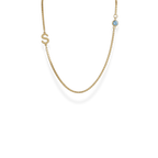 Radiant | Initial Birthstone Necklace