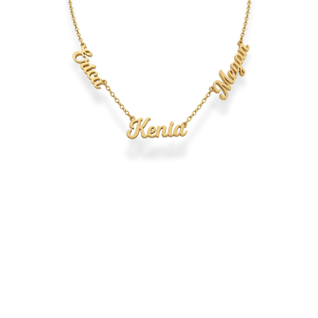 With Love | 3 Nameplate Necklace