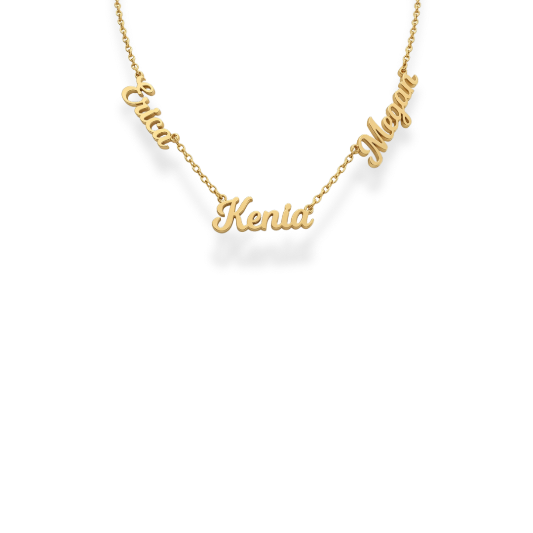 With Love | 3 Nameplate Necklace