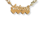 Teddy Bear Chain - Custom Name Necklace